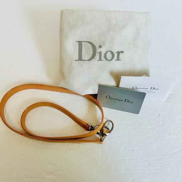 AUTHENTIC CHRISTIAN DIOR PATENT LEATHER QUILTED YELLOW LADY DIOR SATCHEL ITALY - Picture 13 of 16